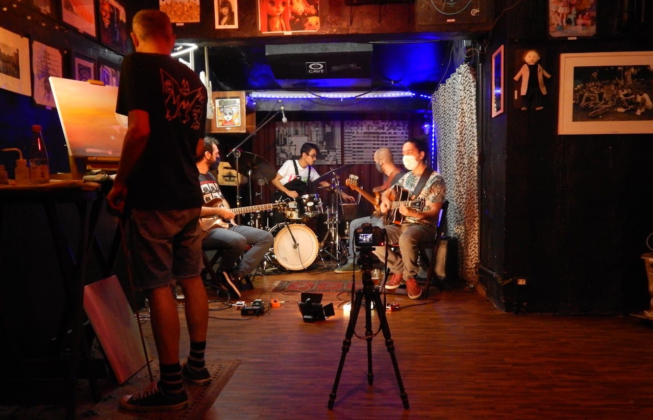 Projeto Live Painting com a banda Wednesday in Jazz, 2020 – Porão da Cerveja, São Paulo